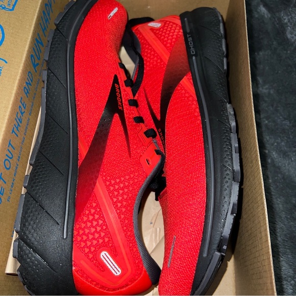 Size 12 Brooks Men's Ghost 14 Running Shoes - RED - Picture 13 of 13
